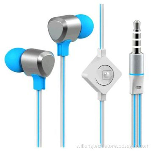 Colorful metallic noise-cancelling mobile phone headset